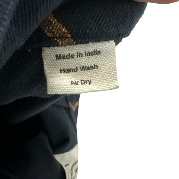 Sz Blockprints Womens High Waist Wide Leg Denim Crop Disco Pants Sz Small Blue - Picture 6 of 8